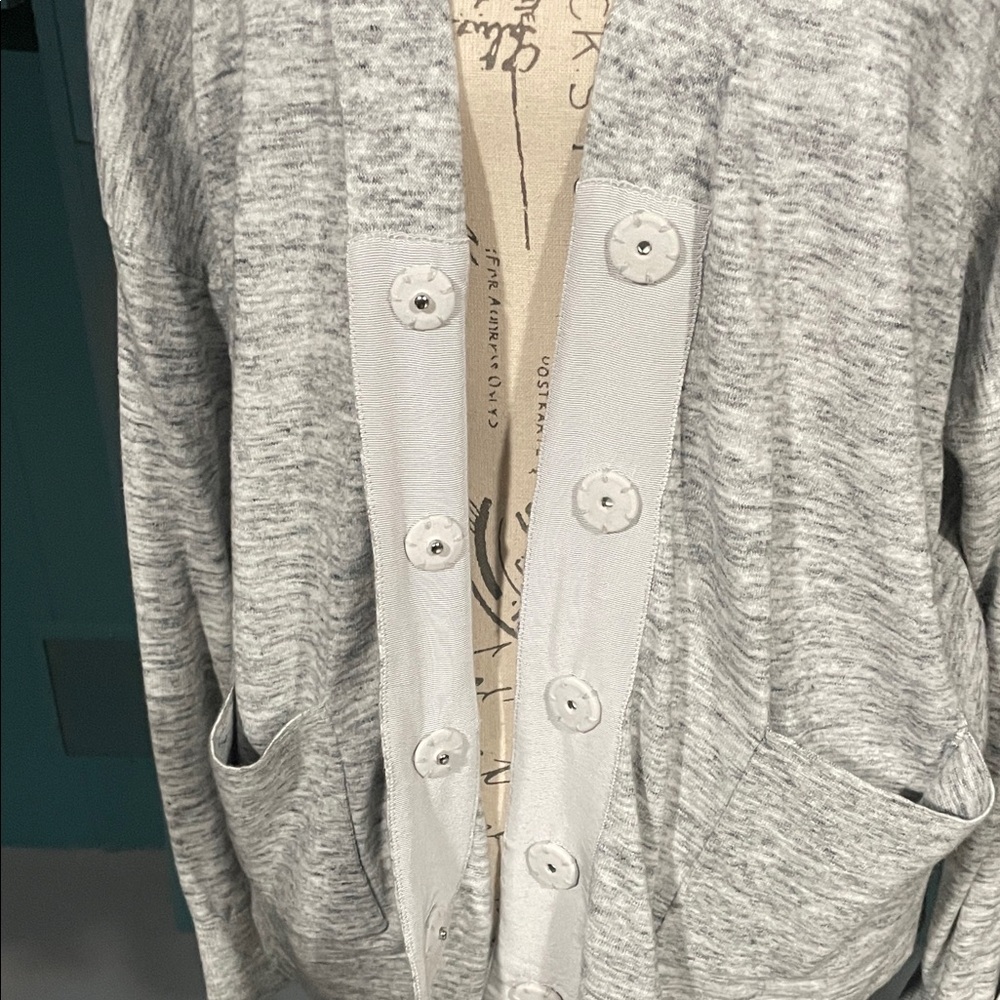 CAbi Light Gray Women's Cardigan